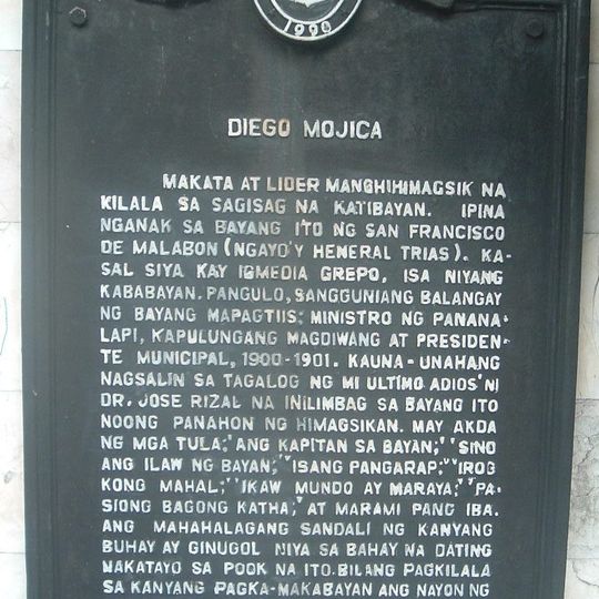 Diego Mojica historical marker