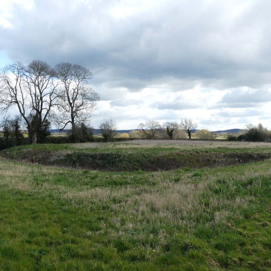 Moated site of Lea Hall, 80m east of Leahall Farm