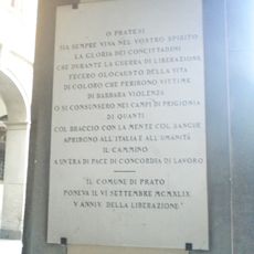 Plaque of the fifth anniversary of the liberation
