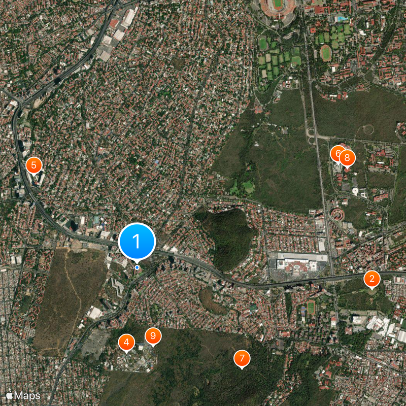 El Colegio de México Map