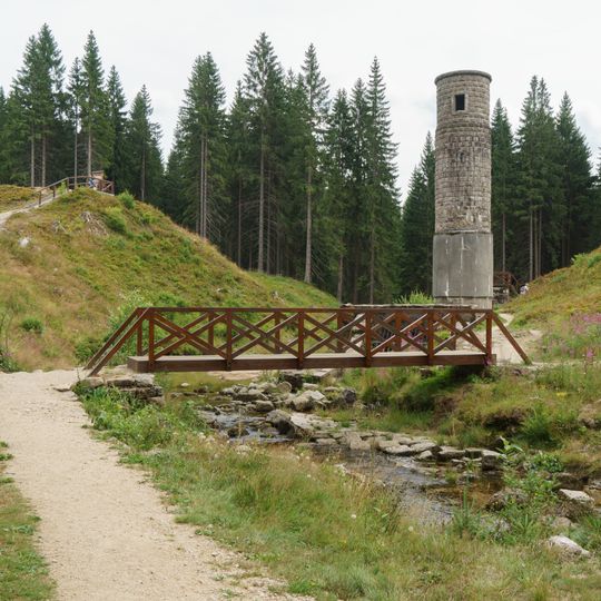 Footbridge at Desná Reservoir
