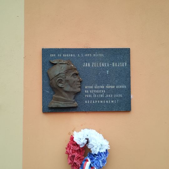 Pamětní deska Jana Zelenky-Hajského