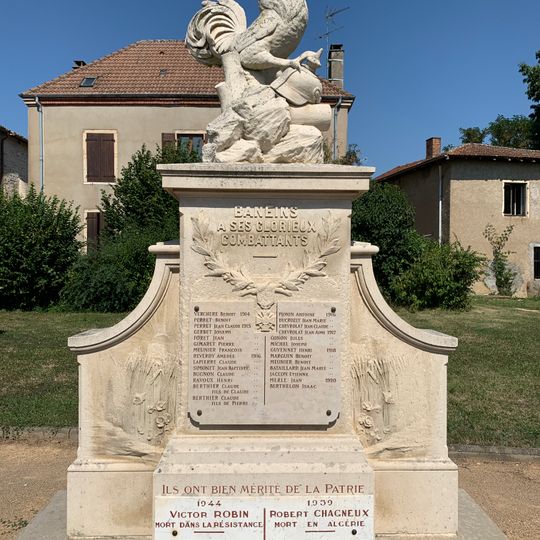 War memorial of Baneins