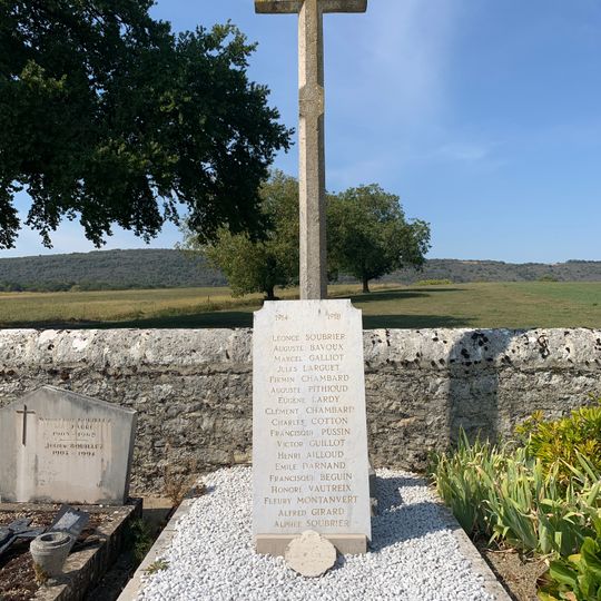 War memorial of Cemetery of Simandre-sur-Suran