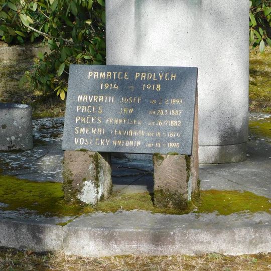 Pamětní deska padlým v I. světové válce v Jevanech