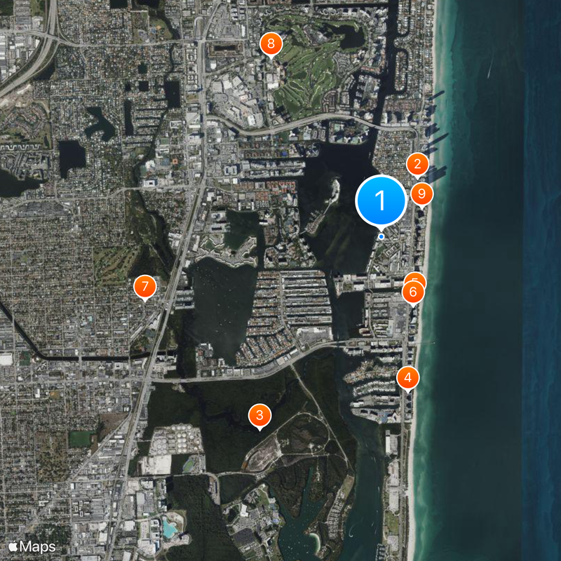 Sunny Isles Beach Mappa