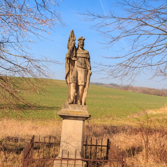 Statue of Saint Wenceslaus in Libáň