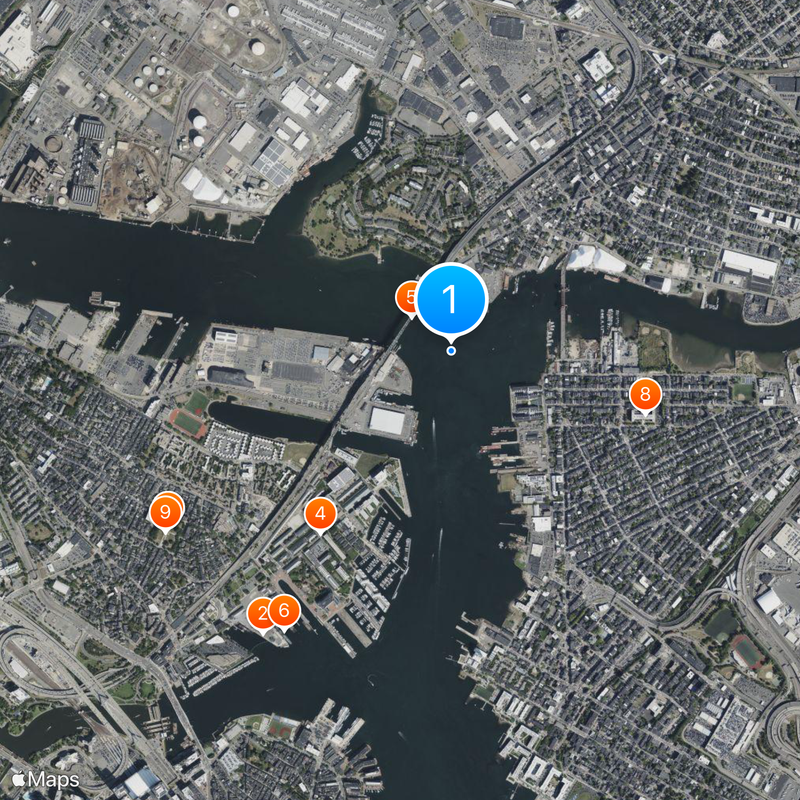 Mystic River Map