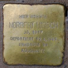 Stolperstein en memoria de Norbert Hirsch