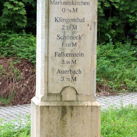 Königlich-Sächsischer Meilenstein Markneukirchner Straße Adorf/Vogtl.