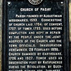 Church of Paoay historical marker