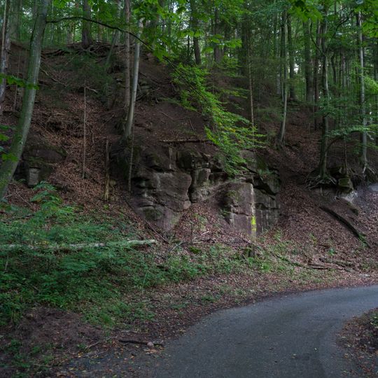 Felsen des unteren Stubensandsteins