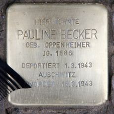 Stolperstein à la mémoire de Pauline Becker