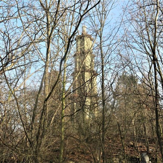 Historický triangulační bod západně od Sadské