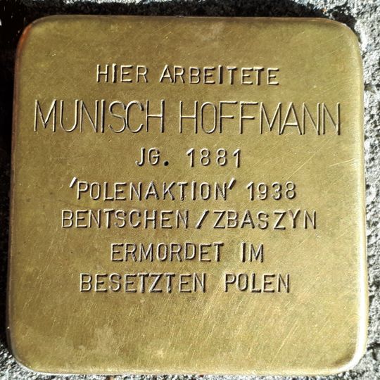 Stolperstein für Munisch Hoffmann