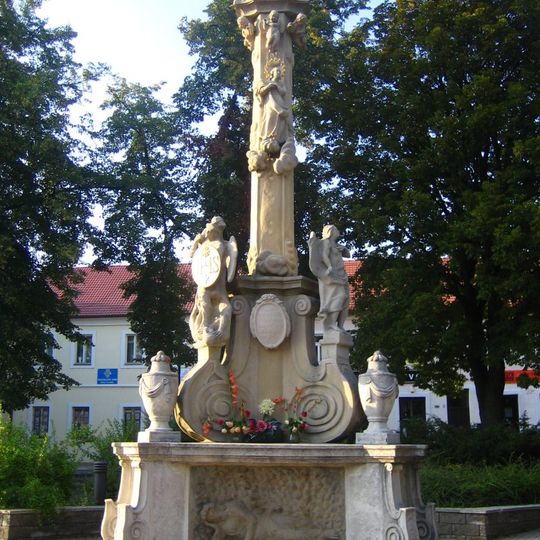 Trojičný stĺp, Morový stĺp, pilier s podstavcom