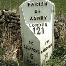 Milepost, Lincoln Road, 20m S of Ashby Lodge Farm