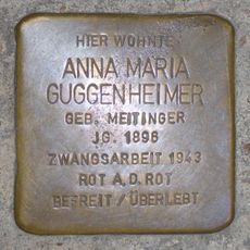 Stolperstein dedicated to Anna Maria Guggenheimer née Meitinger
