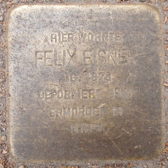 Stolperstein en memoria de Felix Eisner