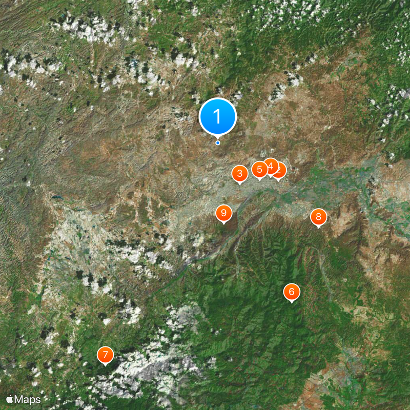 Municipio Iribarren Mappa