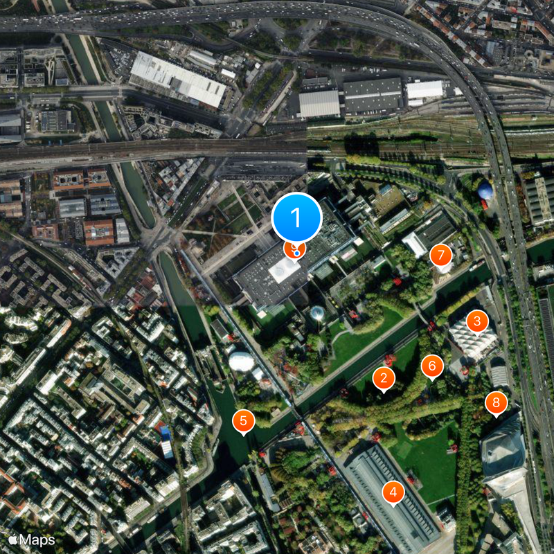 Cité des Sciences et de l'Industrie Map