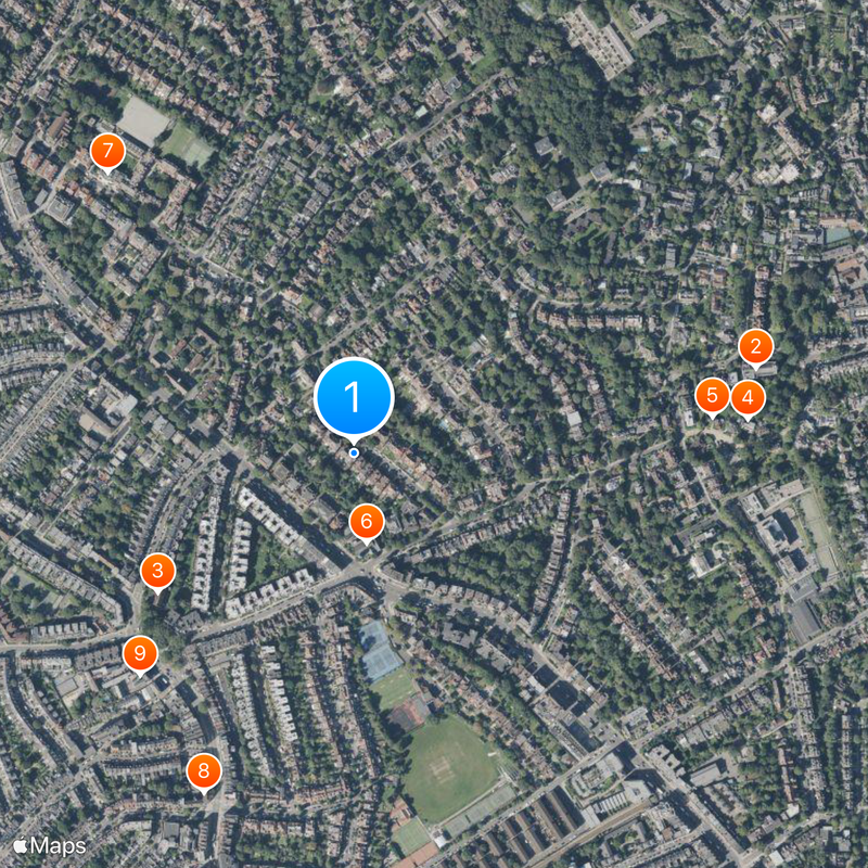 West Hampstead Map