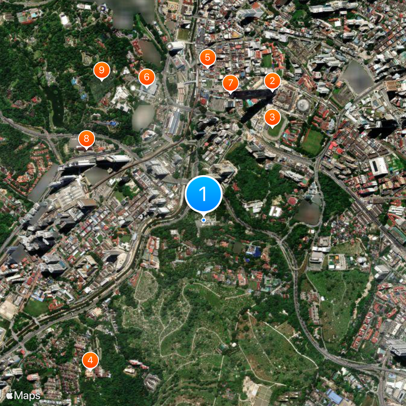 Istana Negara, Jalan Istana Map