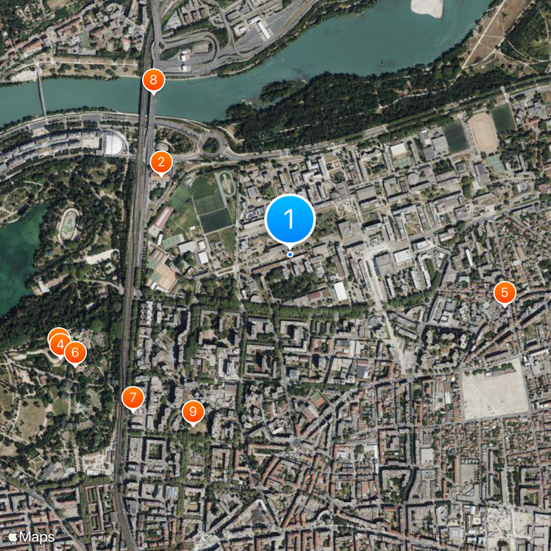 University of Lyon Map