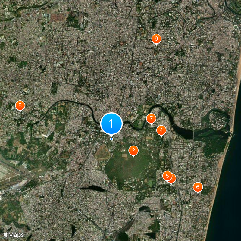 ITC Grand Chola Hotel Map