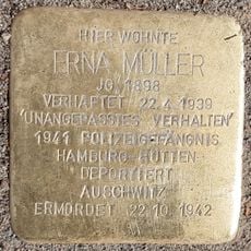 Stolperstein en memoria de Erna Müller