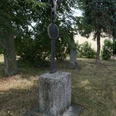 Wayside cross and bell tower in Kobylníky