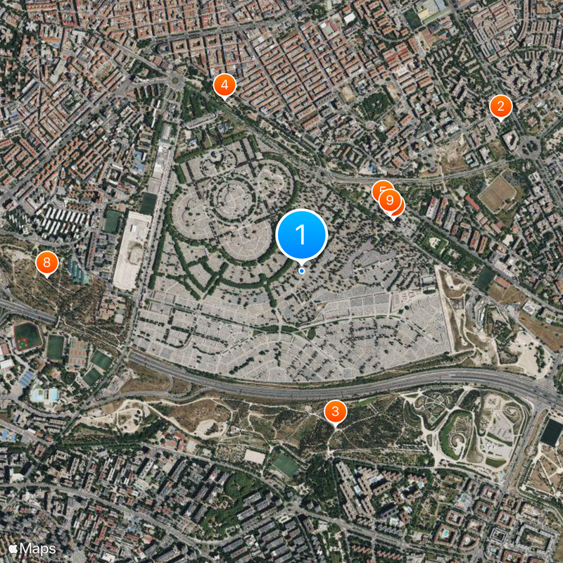 La Almudena Cemetery Map