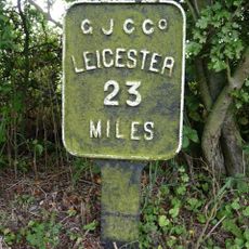 Grand Union Canal Milepost Between Bridges 46 And 47 At National Grid Reference Sp 648 852
