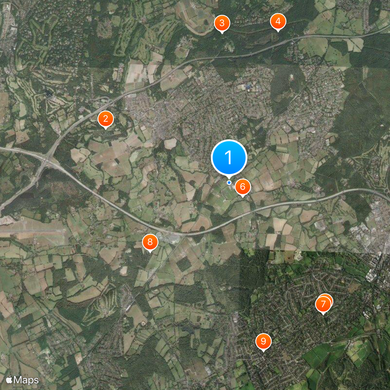 Cobham Training Centre Map