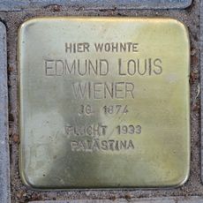 Stolperstein en memoria de Edmund Louis Wiener