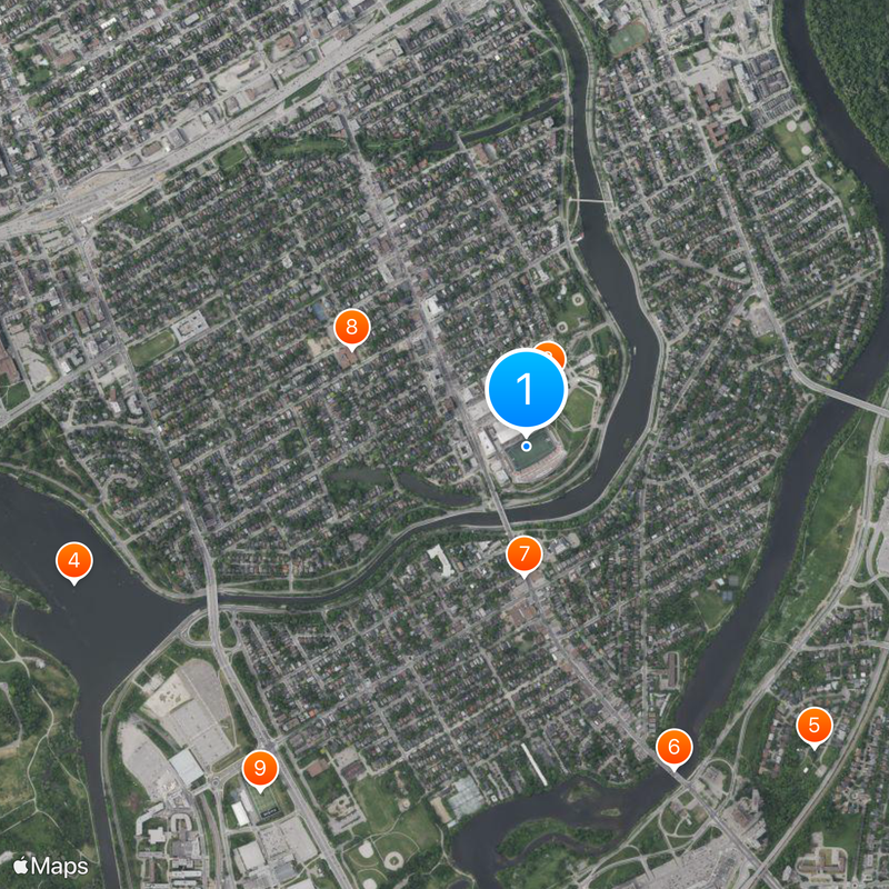 TD Place Stadium Map