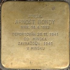Stolperstein dedicated to Arnošt Bondy