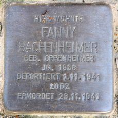 Stolperstein em memória de Fanny Bachenheimer
