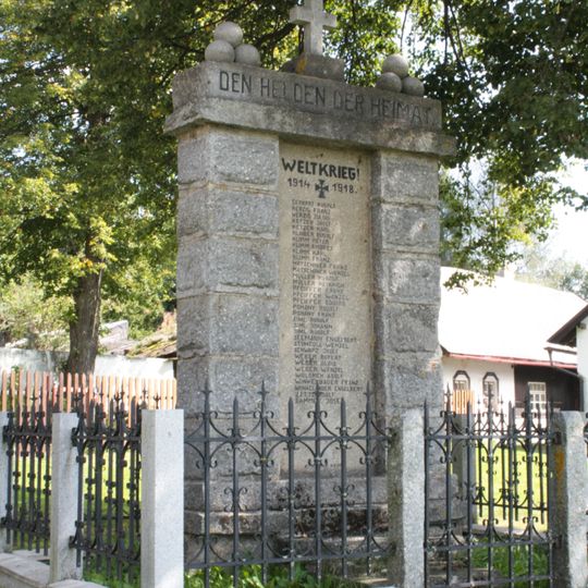 World War I memorial in Nicov