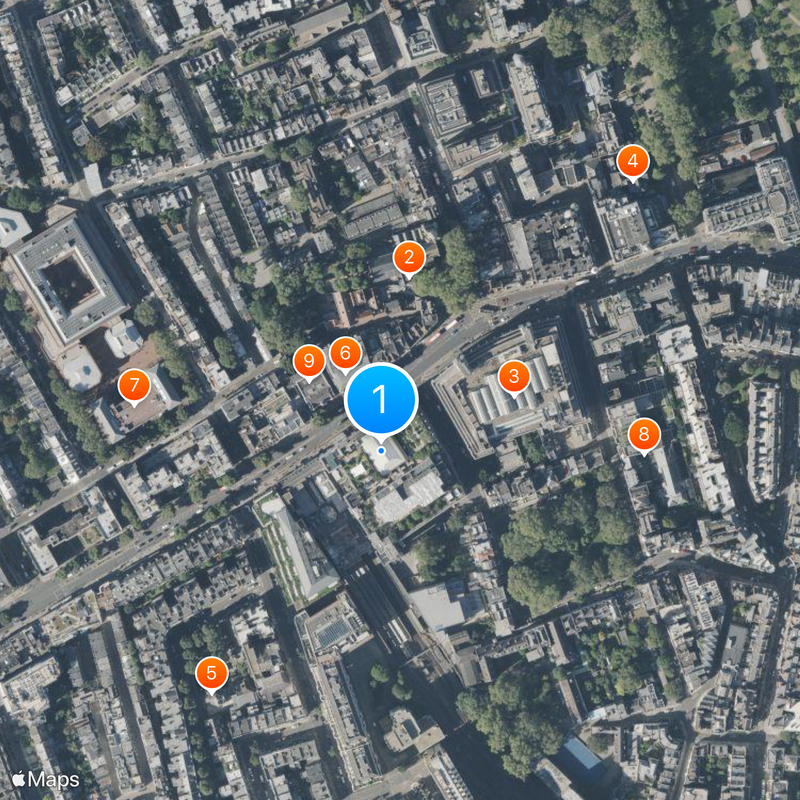 Kensington Roof Gardens Mappa