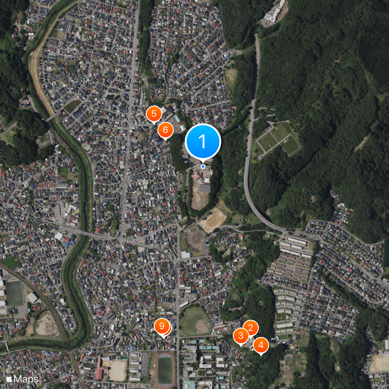 Akita Prefectural Akita High School Map