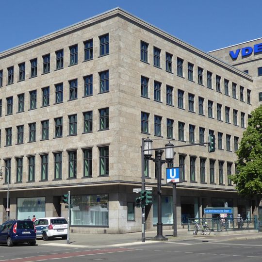VDE-Haus, Büro- und Geschäftshaus Bismarckstraße 33, Krumme Straße 73