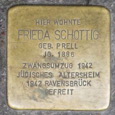 Stolperstein dedicated to Frieda Schottig