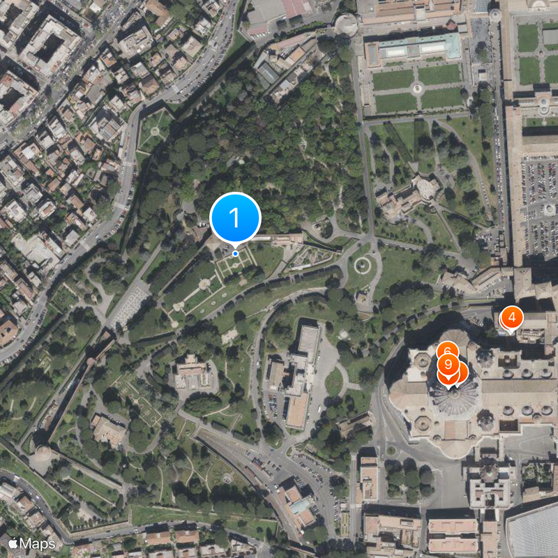 Vatican Hill Map