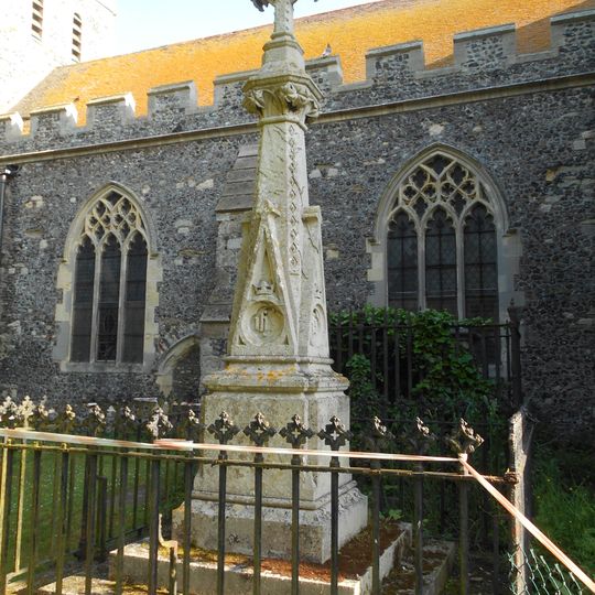 Railed Tomb Chests And Memorial Cross About 5 Metres South Of Nave Of Saint Mary's Church