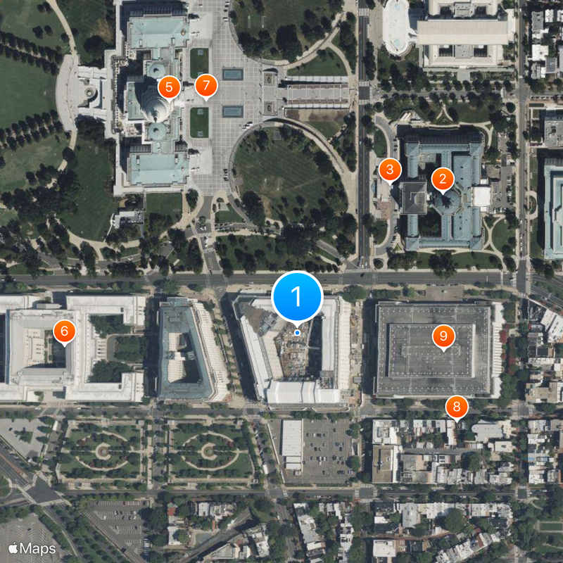 Cannon House Office Building Map