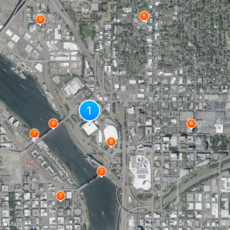 Veterans Memorial Coliseum Karte