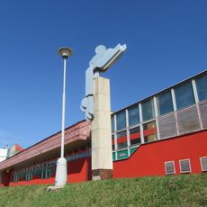 Socha Slunce a déšť v Šumperku na Temenické ulici