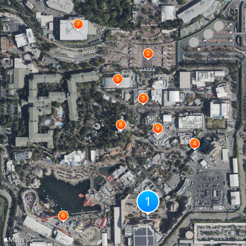 Radiator Springs Racers Mapa