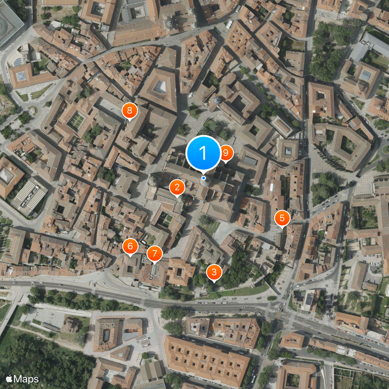 Catedral Nueva de Salamanca Mapa